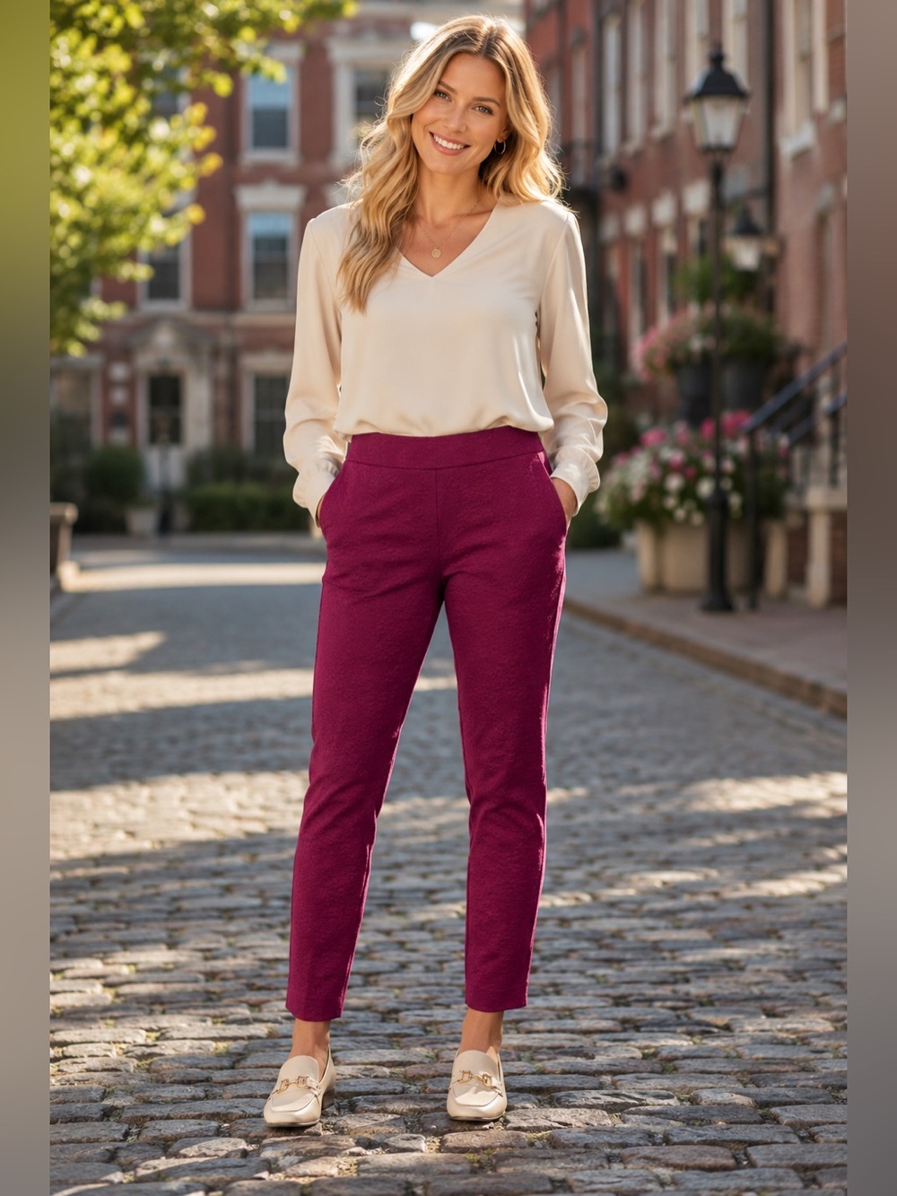 Liz Claiborne Slim Fit Mid Rise Pants